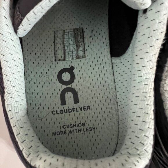 On Running Cloudflyer Women's Black & Mint Running Shoes Size 9.5 - Picture 3 of 10